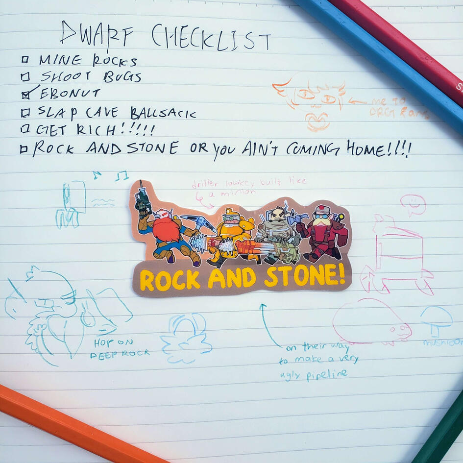 Deep Rock Galactic Stickers 1